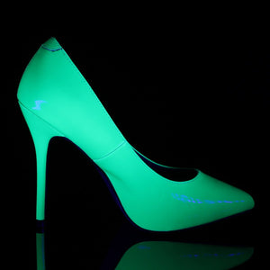 AMUSE-20 Pleaser Sexy 5 Inch Heel Neon Green Fetish Footwear