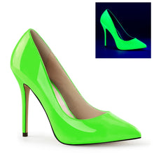 Load image into Gallery viewer, AMUSE-20 Pleaser Sexy 5 Inch Heel Neon Green Fetish Footwear