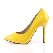 Load image into Gallery viewer, AMUSE-20 Pleaser Sexy 5&quot; Heel Neon Yellow Fetish Footwear