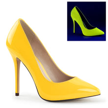 Load image into Gallery viewer, AMUSE-20 Pleaser Sexy 5&quot; Heel Neon Yellow Fetish Footwear