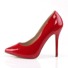 Load image into Gallery viewer, AMUSE-20 Pleaser Sexy 5 Inch Heel Red Fetish Footwear