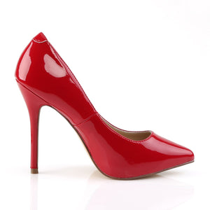 AMUSE-20 Pleaser Sexy 5 Inch Heel Red Fetish Footwear