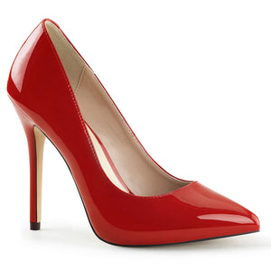 AMUSE-20 Pleaser Sexy 5 Inch Heel Red Fetish Footwear