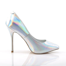 Load image into Gallery viewer, AMUSE-20 Pleaser Sexy 5&quot; Heel Silver Hologram Fetish Shoes