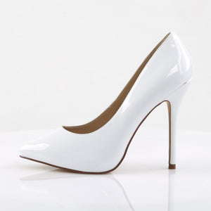 AMUSE-20 Pleaser Sexy 5" Heel White Patent Fetish Footwear