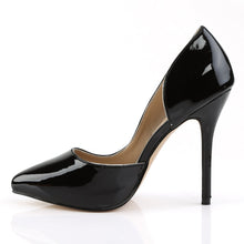 Load image into Gallery viewer, AMUSE-22 Pleaser Sexy 5&quot; Heel Black Patent Fetish Footwear