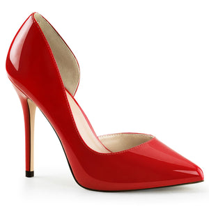 AMUSE-22 Pleaser Sexy 5 Inch Heel Red Fetish Footwear