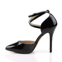 Load image into Gallery viewer, AMUSE-25 Pleaser Sexy 5&quot; Heel Black Patent Fetish Footwear