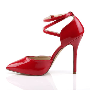 AMUSE-25 Pleaser Sexy 5 Inch Heel Red Fetish Footwear