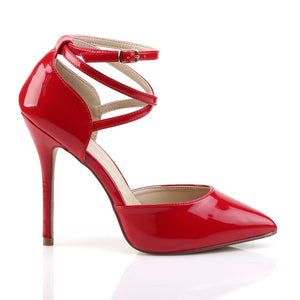 AMUSE-25 Pleaser Sexy 5 Inch Heel Red Fetish Footwear