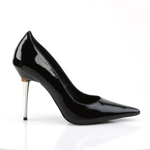 APPEAL-20 Pleaser Sexy 4" Heel Black Patent Fetish Footwear