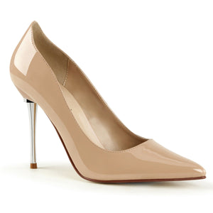 APPEAL-20 Pleaser Sexy 4" Heel Nude Patent Fetish Footwear