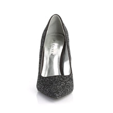 Load image into Gallery viewer, APPEAL-20G Pleaser Sexy 4&quot; Heel Black Glitter Fetish Shoes