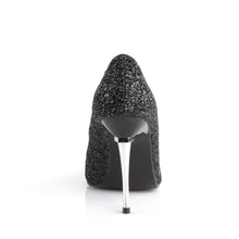 Load image into Gallery viewer, APPEAL-20G Pleaser Sexy 4&quot; Heel Black Glitter Fetish Shoes