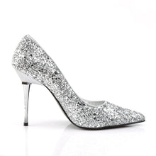 Load image into Gallery viewer, APPEAL-20G Pleaser Sexy 4&quot; Heel Silver Glitter Fetish Shoes