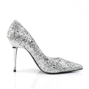 APPEAL-20G Pleaser Sexy 4" Heel Silver Glitter Fetish Shoes