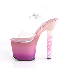 Load image into Gallery viewer, ARIEL-708OMBRE 7 Inch Heel Clear Pink Purple Ombre Sexy Shoe