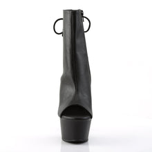 Load image into Gallery viewer, ASPIRE-1018 Pleasers 6 Inch Heel Black Fetish Ankle Boots