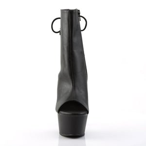 ASPIRE-1018 Pleasers 6 Inch Heel Black Fetish Ankle Boots