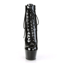 Load image into Gallery viewer, ASPIRE-1020 Pleasers 6&quot; Heel Black Patent Fetish Ankle Boots