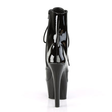 Load image into Gallery viewer, ASPIRE-1020 Pleasers 6&quot; Heel Black Patent Fetish Ankle Boots