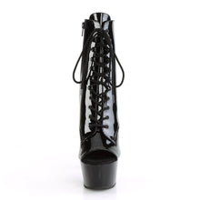 Load image into Gallery viewer, ASPIRE-1021 Pleasers 6&quot; Heel Black Patent Sexy Ankle Boots