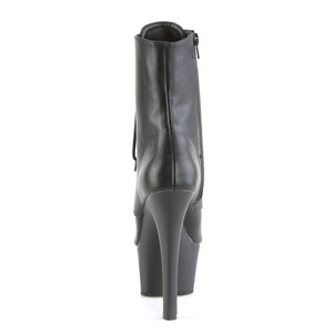 ASPIRE-1021 Pleasers 6 Inch Heel Black Sexy Ankle Boots