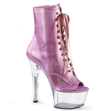 Load image into Gallery viewer, ASPIRE-1021BHG Pleasers 6&quot; Heel Baby Pink Sexy Ankle Boots