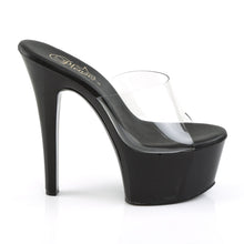 Load image into Gallery viewer, ASPIRE-601 Sexy 6&quot; Heel Clear and Black Pole Dancing Shoes