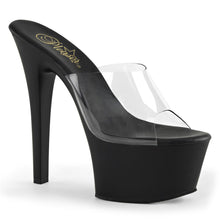 Load image into Gallery viewer, ASPIRE-601 Sexy 6&quot; Heel Clear and Black Pole Dancing Shoes