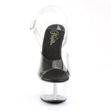 Load image into Gallery viewer, ASPIRE-608 Sexy 6&quot; Heel Clear and Black Pole Dancing Shoes