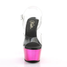 Load image into Gallery viewer, ASPIRE-608 Sexy 6&quot; Heel Clear and Hot Pink Sexy Sandals