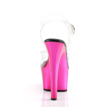 Load image into Gallery viewer, ASPIRE-608 Sexy 6&quot; Heel Clear and Hot Pink Sexy Sandals