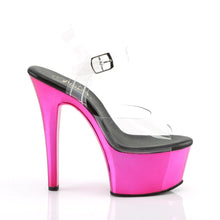 Load image into Gallery viewer, ASPIRE-608 Sexy 6&quot; Heel Clear and Hot Pink Sexy Sandals