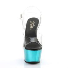 Load image into Gallery viewer, ASPIRE-608 Sexy 6&quot; Heel Clear Turquoise Sexy Sandals