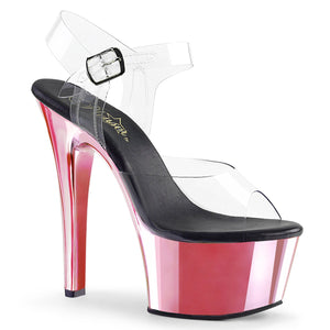 ASPIRE-608 Sexy 6" Heel Clear Baby Pink Pole Dancing Shoes