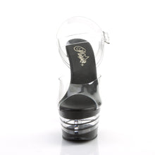 Load image into Gallery viewer, ASPIRE-608LN Sexy 6&quot; Heel Clear Black Pole Dancer Sandals