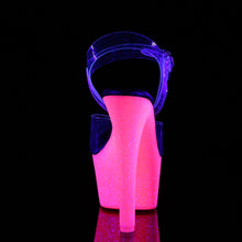 Load image into Gallery viewer, ASPIRE-608UVG Clear Neon Hot Pink Glitter Sexy Sandals