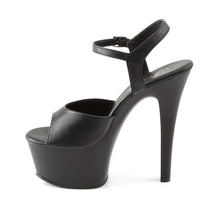 Load image into Gallery viewer, ASPIRE-609 Pleaser 6 Inch Heel Black Sexy Sandals