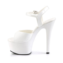 Load image into Gallery viewer, ASPIRE-609 Pleaser 6&quot; Heel White Patent Pole Dancing Shoes