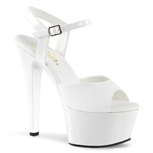 Load image into Gallery viewer, ASPIRE-609 Pleaser 6&quot; Heel White Patent Pole Dancing Shoes