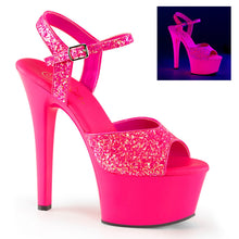 Load image into Gallery viewer, ASPIRE-609G 6&quot; Heel Neon Hot Pink Sexy Sandals