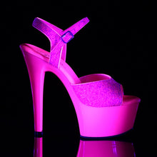 Load image into Gallery viewer, ASPIRE-609G 6&quot; Heel Neon Hot Pink Sexy Sandals