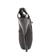 Load image into Gallery viewer, BALLET-08 Devious Fetish Footwear 7&quot; Heel Black Patent Shoes