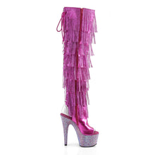 Load image into Gallery viewer, BEJEWELED-3019RSF-7 Sexy 7&quot; Heel Fuchsia Rhinestones Boots