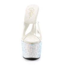 Load image into Gallery viewer, BEJEWELED-701DM Sexy 7 Inch Heel Clear Rhinestones Sexy Shoes