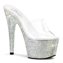 Load image into Gallery viewer, BEJEWELED-701DM Sexy 7 Inch Heel Clear Rhinestones Sexy Shoes