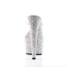 Load image into Gallery viewer, BEJEWELED-701MS Sexy 7&quot; Heel Clear Silver Bling Sexy Shoes