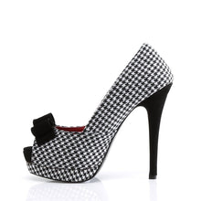 Load image into Gallery viewer, BELLA-11 Pin Up Couture 5&quot; Heel Houndstooth Fabric Platforms