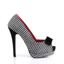 Load image into Gallery viewer, BELLA-11 Pin Up Couture 5&quot; Heel Houndstooth Fabric Platforms